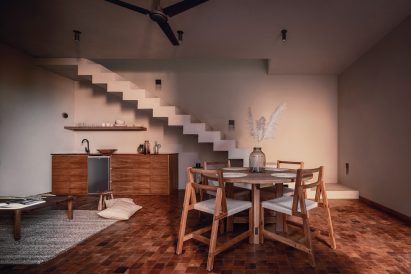 Warm wooden furniture