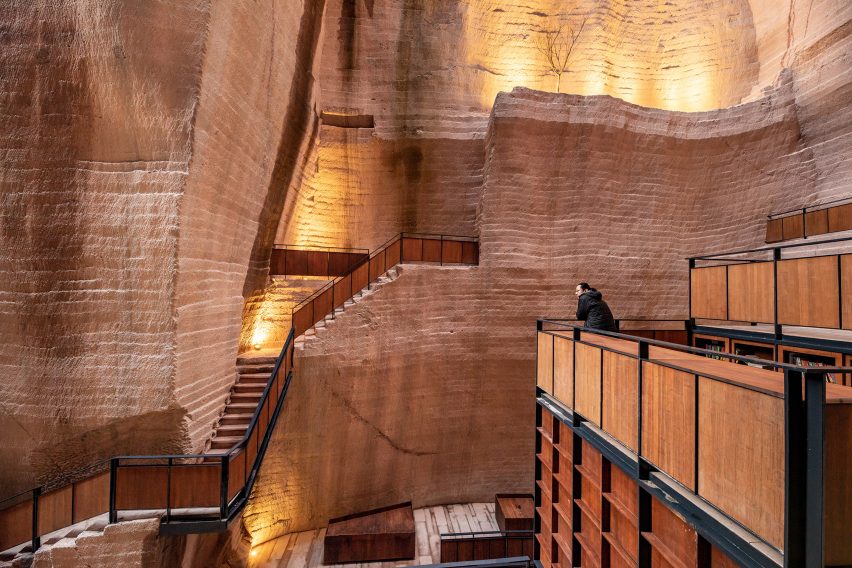 Quarry library in China