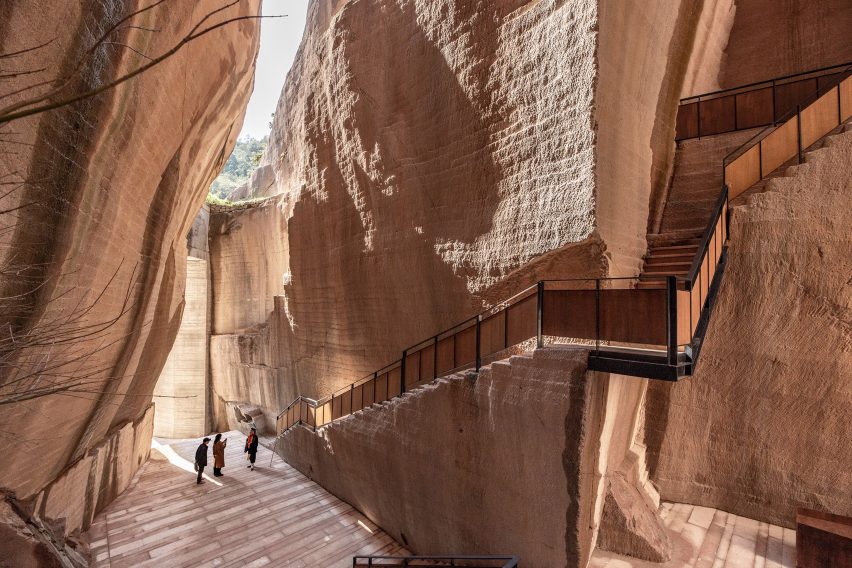 Quarry library in China