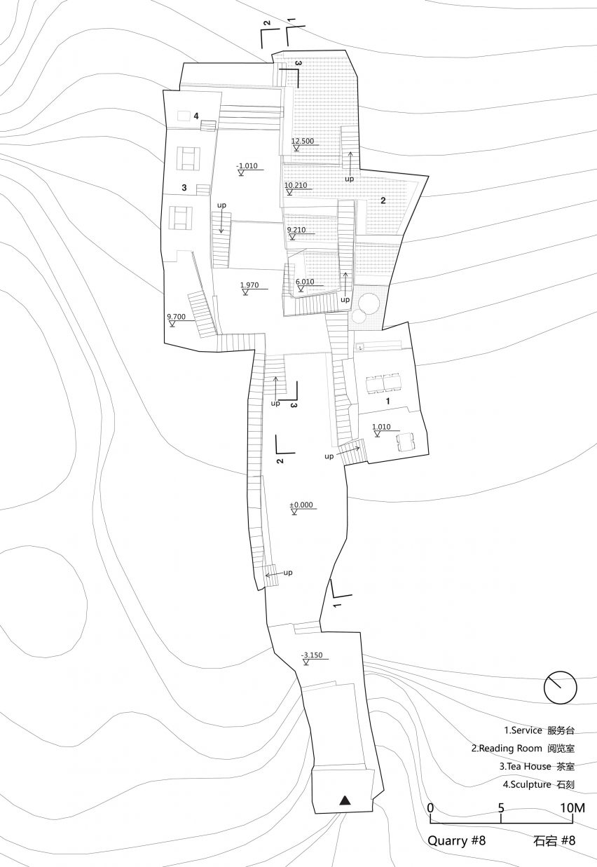 Floor plan of Quarry 8 library by DnA_Design and Architecture