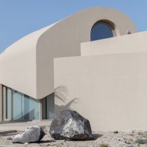 Exterior image of the cement wrapped holiday home