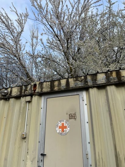 Red Cross refugee camp in Lombardy