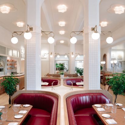 Dining area at Laurel Brasserie