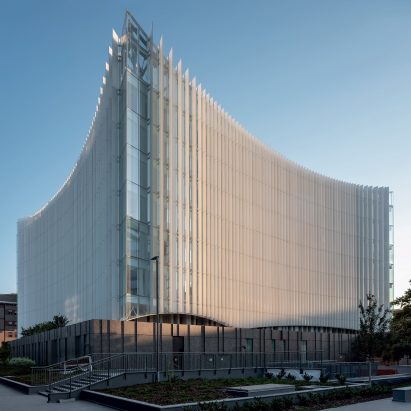 Exterior image of the San Raffaele Hospital