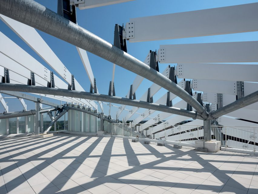 San Raffaele Hospital is a hospital in Milan that was designed by Mario Cucinella Architects