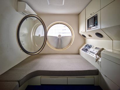 Interior of Nakagin Capsule Tower pod