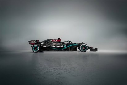 A racing car at the Guggenheim Bilbao