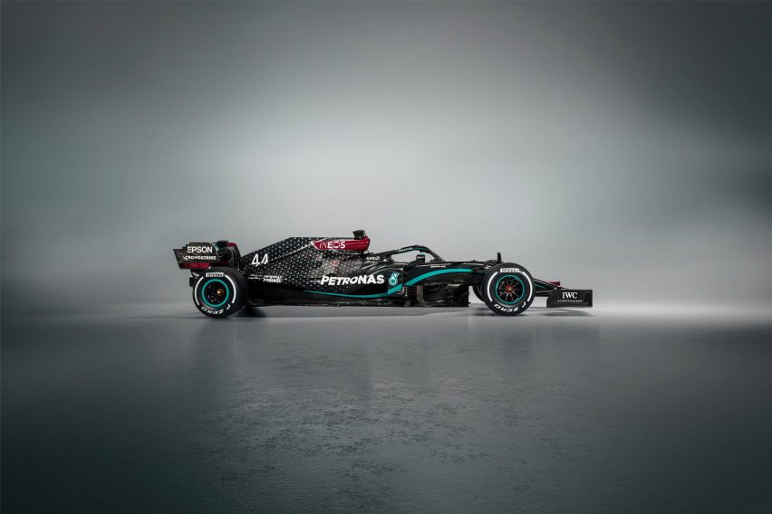 A racing car at the Guggenheim Bilbao