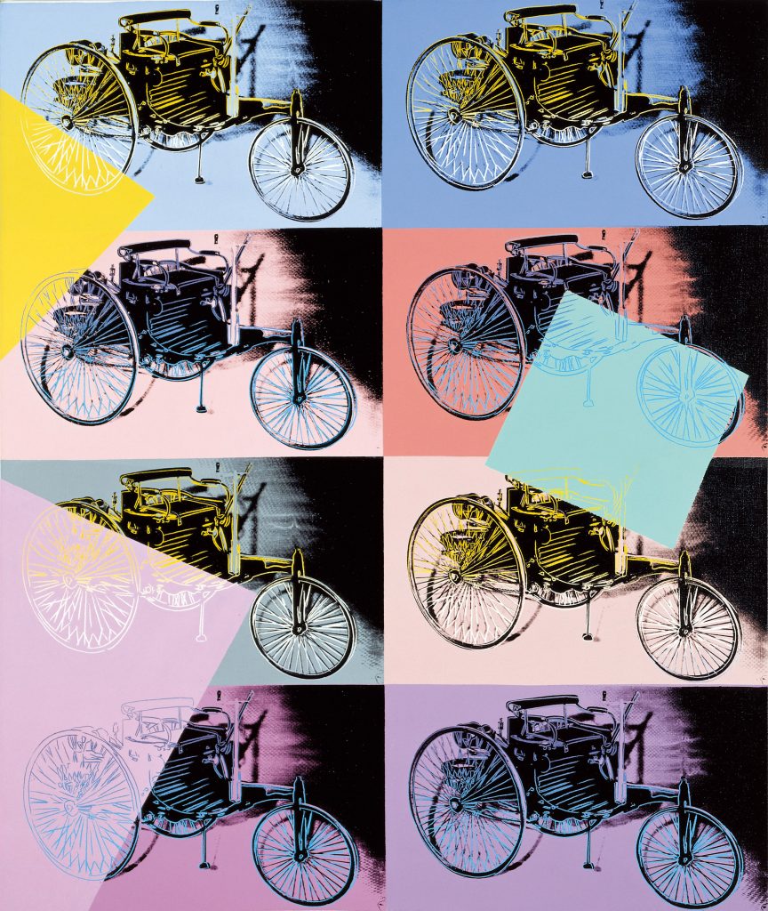 Pop art of an old car
