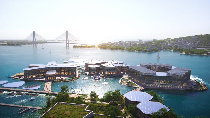 Oceanix Busan floating city by BIG and Samoo