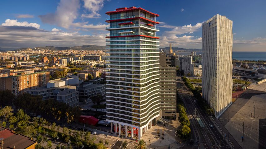 Image of the residential Antares Tower by Odile Decq