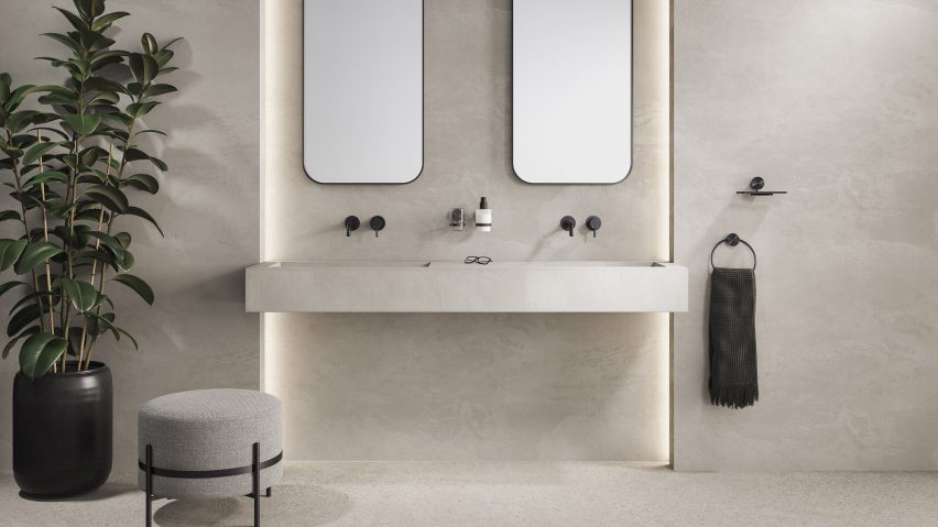 Opal 18.5-centimetre bathroom shelf by Geesa