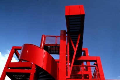 Bright red folly
