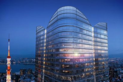 Render of the top of the A District tower