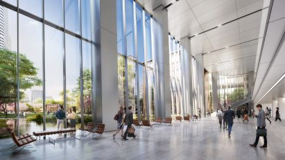Interior render of the tower