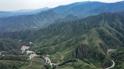 Aerial image of In S&N Resort nestled in the mountains