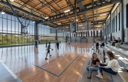 Sunken gymnasium