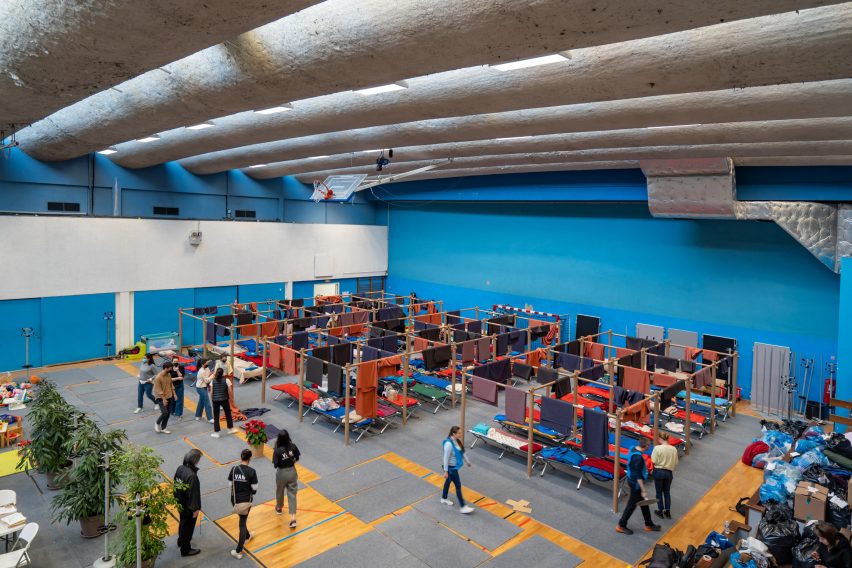 Paris refugee camp for displaced Ukrainians