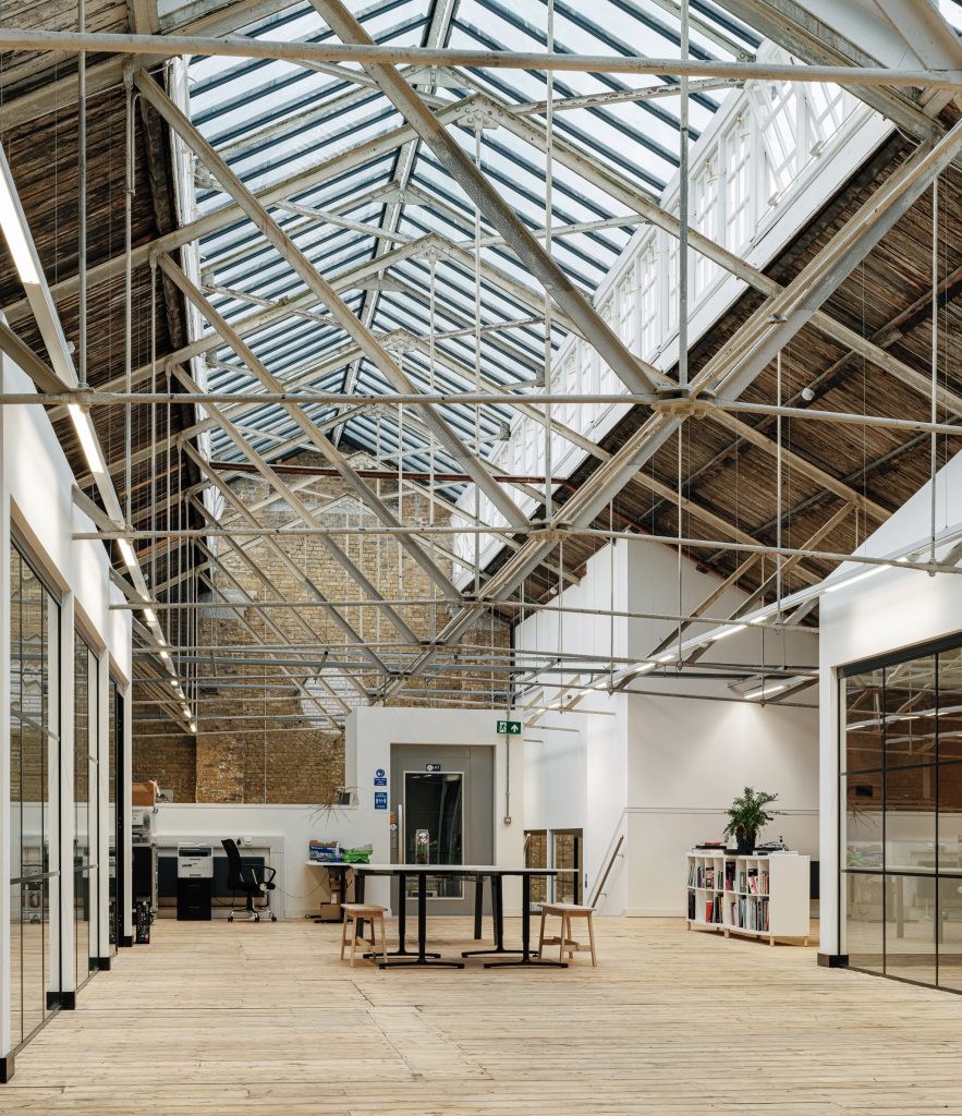Entrance pavilion for Punchdrunk theatre company by Haworth Tompkins
