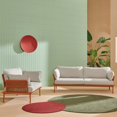 Reva Twist outdoor seating collection by Pedrali