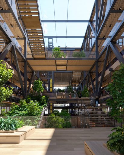 Atrium in Vilnius office block