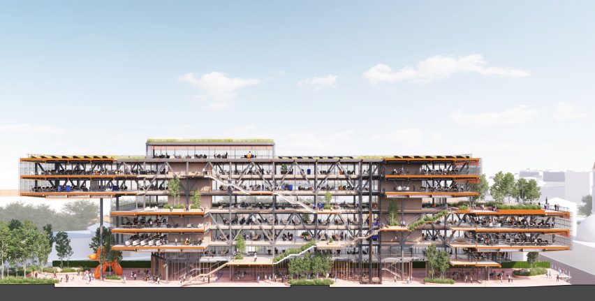 Vilnius office block by Rogers Stirk Harbour + Partners