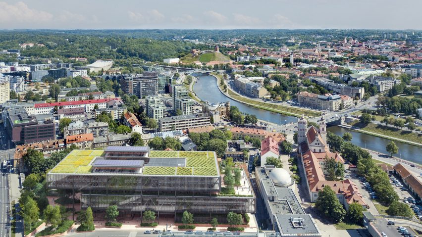 Vilnius office block by Rogers Stirk Harbour + Partners
