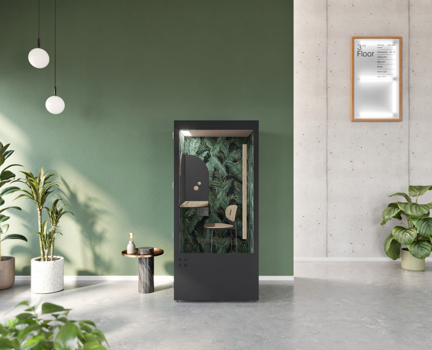 The natural motif is meant to help ease stress and promote energy and creativity