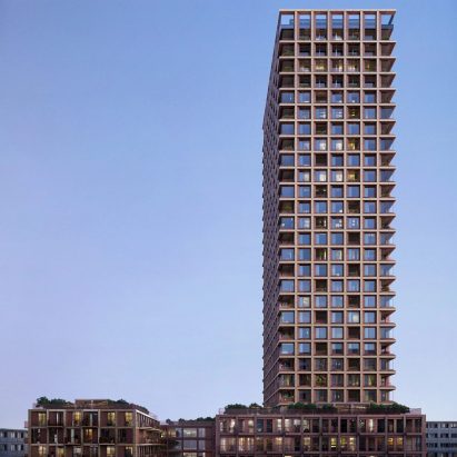 The world's tallest timber building by Danish studio Schmidt Hammer Lassen features in today's Dezeen Agenda newsletter