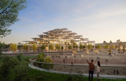 Render of Joint Research Centre building in Seville