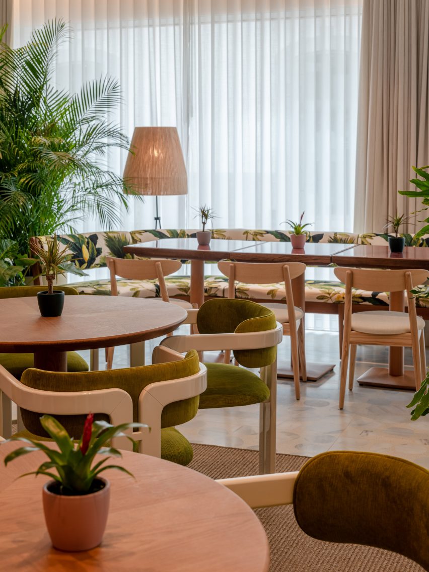 The Standard Ibiza is a hotel that has interiors with a 1960s sensibility