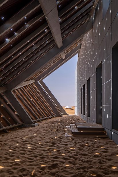 Canopy of desert campsite facility by 3andwich Design