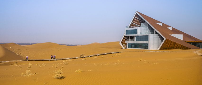 Exterior of Service Center of the Desert Galaxy Camp in China