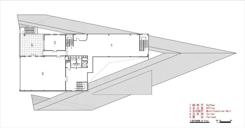 First floor plan of Service Center of the Desert Galaxy Camp