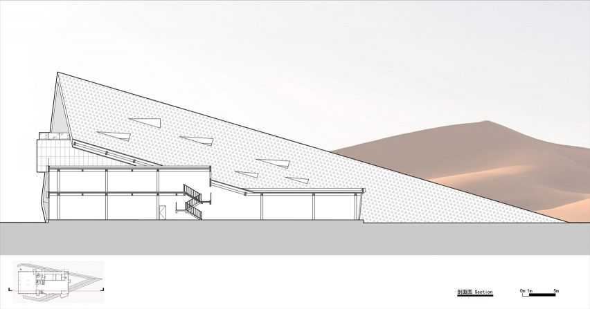 Section of Service Center of the Desert Galaxy Camp
