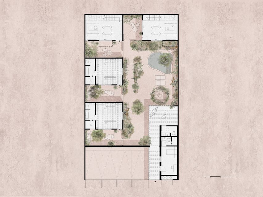Two storey floor plan