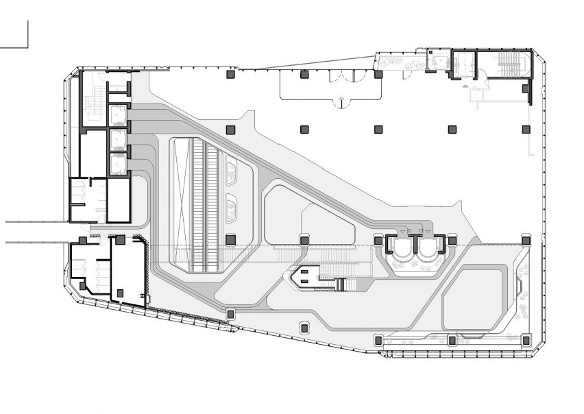 Plan of YG HQ by UNStudio