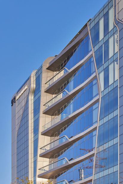 Image of balconies at YG HQ