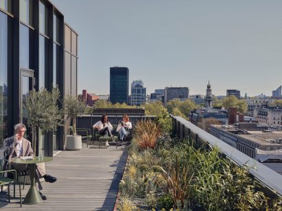 Roof terrace in TOG building