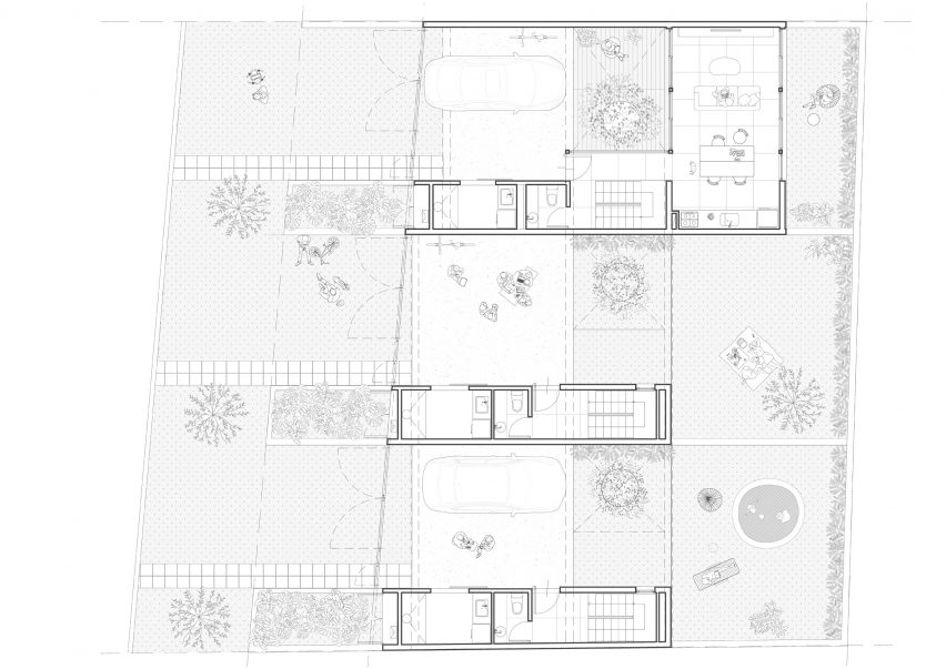 Baldio Row House plans