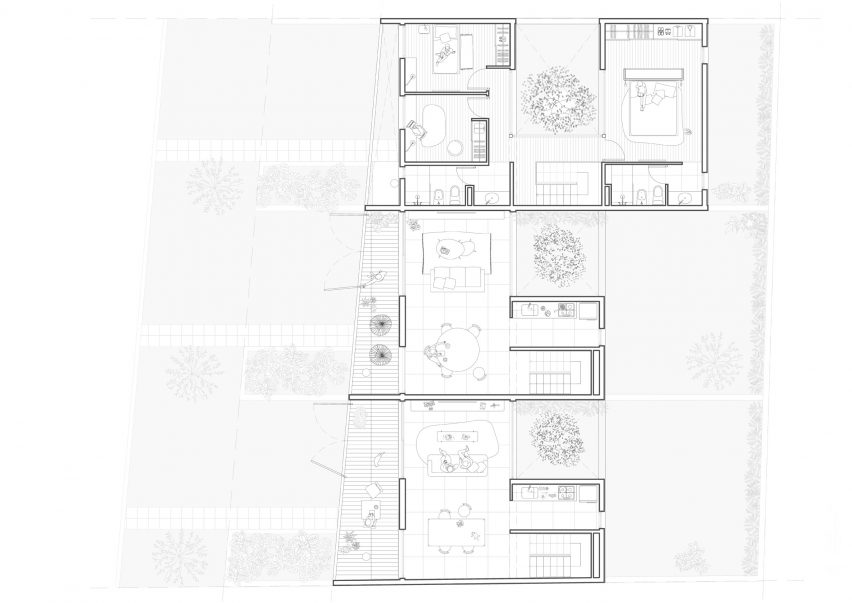 Baldio Row House plans