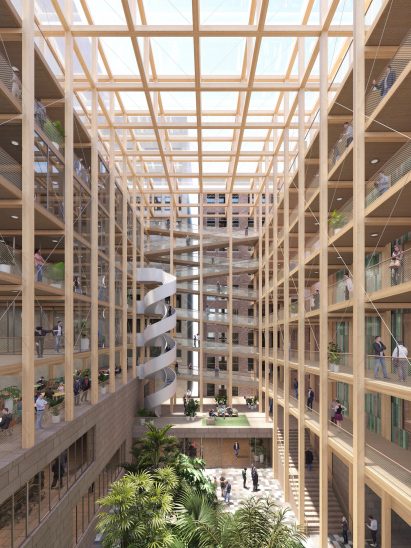 Atrium space Canadian parliament