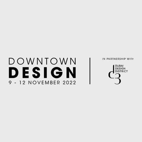 A photograph of the Downton Design logo