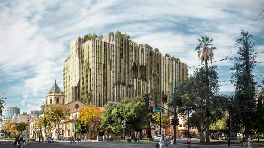 Kengo Kuma's plant-covered Park Habitat building in Silicon Valley