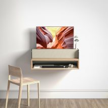 Damla Aras incorporates OLED display into Tiny foldable desk and shelf