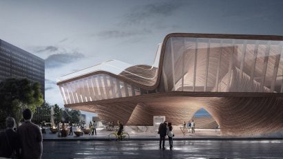 Building render by Architecture MArch (ARB/RIBA Part 2) student at University of East London