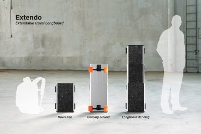 An extendable travel longboard series