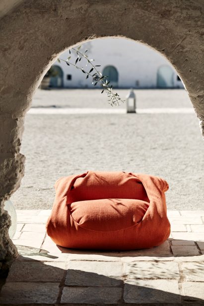 A photograph of a seat outside