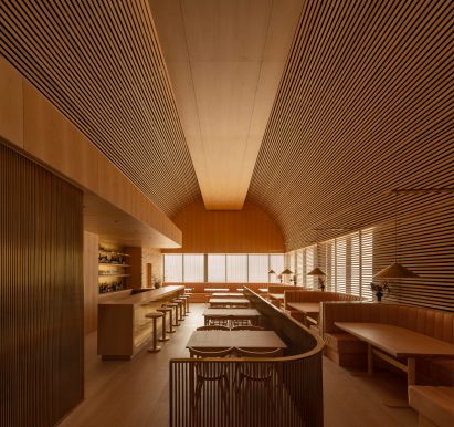 Wooden vaulted ceiling 