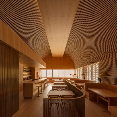 Omar Gandhi designs a “light-filled wood cathedral” for Toronto restaurant